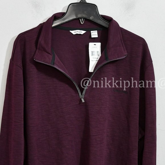 Calvin Klein 1/4 pull over men sweater - Picture 4 of 7